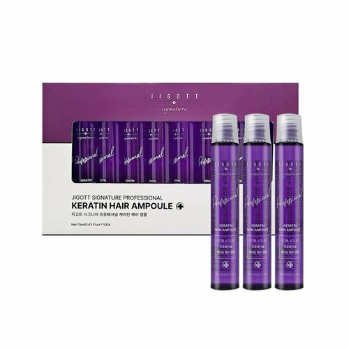 Jigott Signature Professional Keratin Hair Ampoule Сыворотка для волос с кератином 1013мл 1248₽