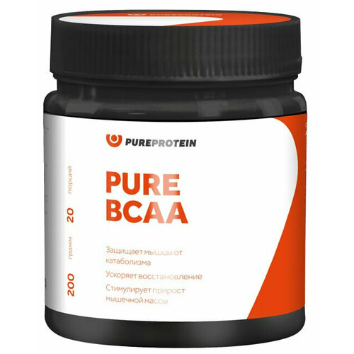 фото Аминокислоты pure protein bcaa - натуральный 200г