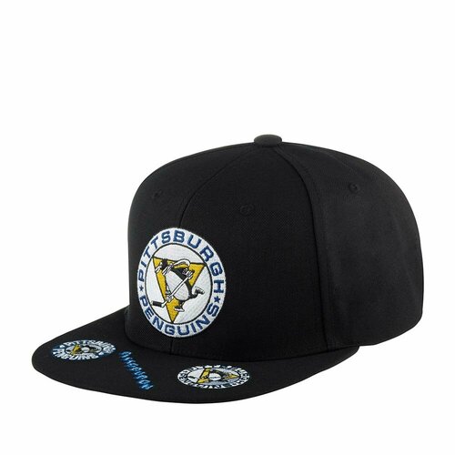 Бейсболка Mitchell & Ness, размер OneSize, черный бейсболка mitchell ness арт 6hssdx22015 ppeblck pittsburgh penguins nhl черный размер one