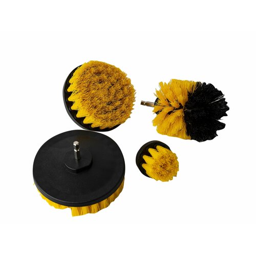 Набор щёток для чистки ковров, дисков, резины 4 вида