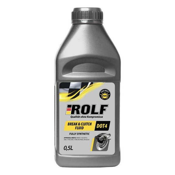 Тормозная жидкость ROLF BRAKE CLUTCH FLUID DOT-4 / 500мл