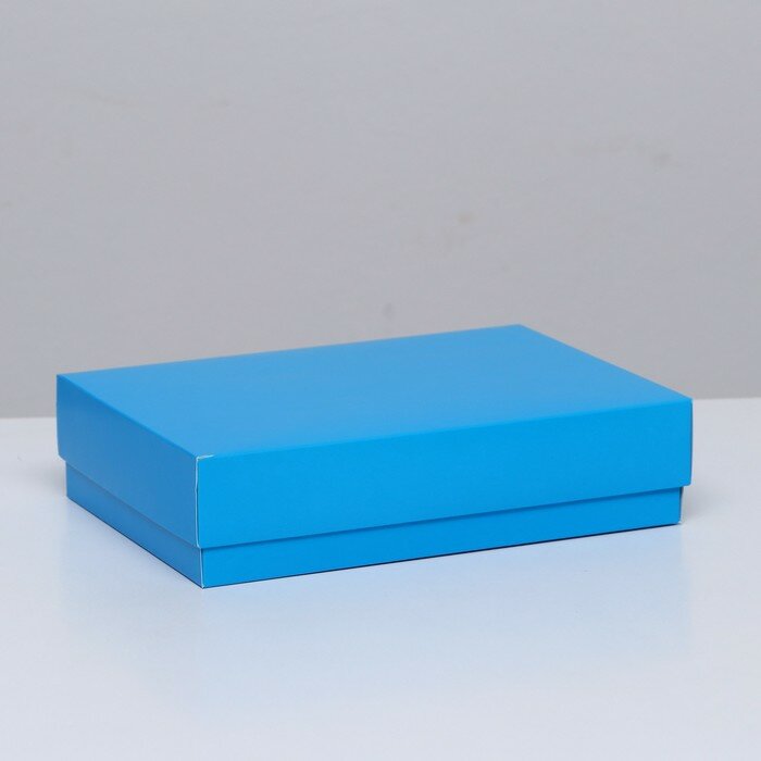 Коробка складная, голубая, 21 х 15 х 5 см