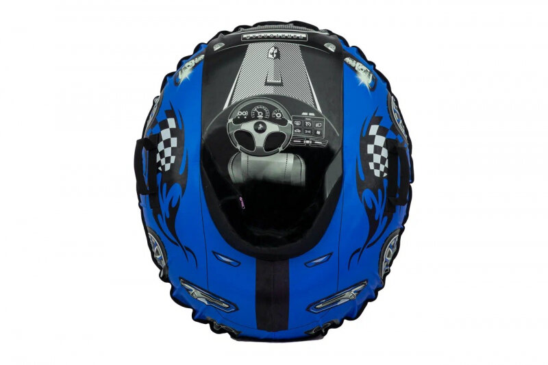 фото Тюбинг овальный Тяни-Толкай Машинка Comfort Синий