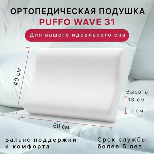 Подушка ортопедическая для сна с эффектом памяти взрослым