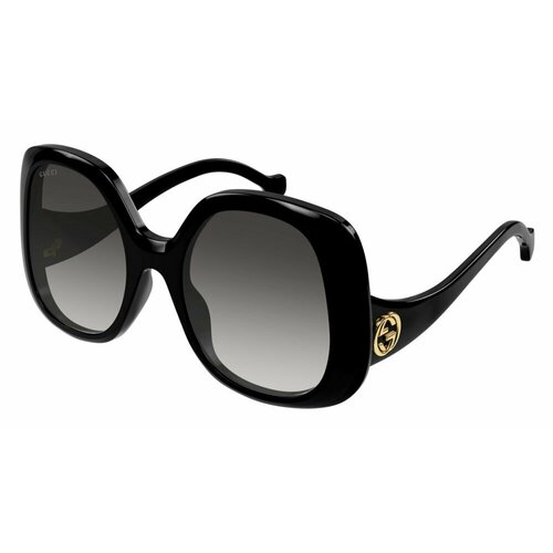 Солнцезащитные очки GUCCI GG1235S 001, черный, серый