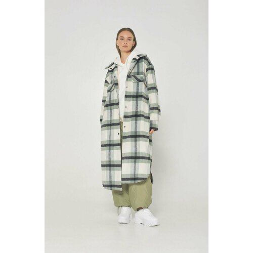 Пальто Alexandra Talalay, размер One Size, зеленый пальто alexandra talalay размер s фиолетовый