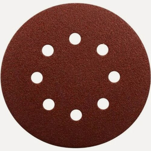 Изображение товара Диск шлифовальный 8 отв. коричневый Makita D125 мм, A60, 10 шт, липучка (D-54508)
