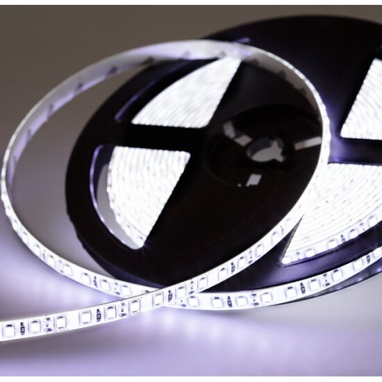 Светодиодная лента Lamper 5 м 12 В 8 мм IP23 SMD 2835 120 LED/м 12 В белое свечение