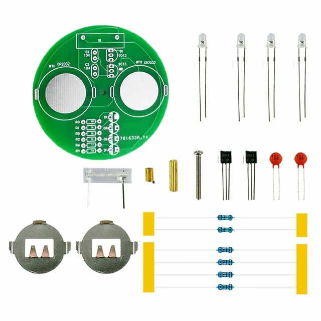 DIY Обучающий набор для пайки Волчок (без батарейки CR2032)