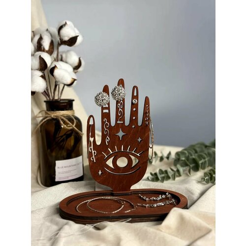 Подставка для украшений Лазерная Компания, , коричневый, красный