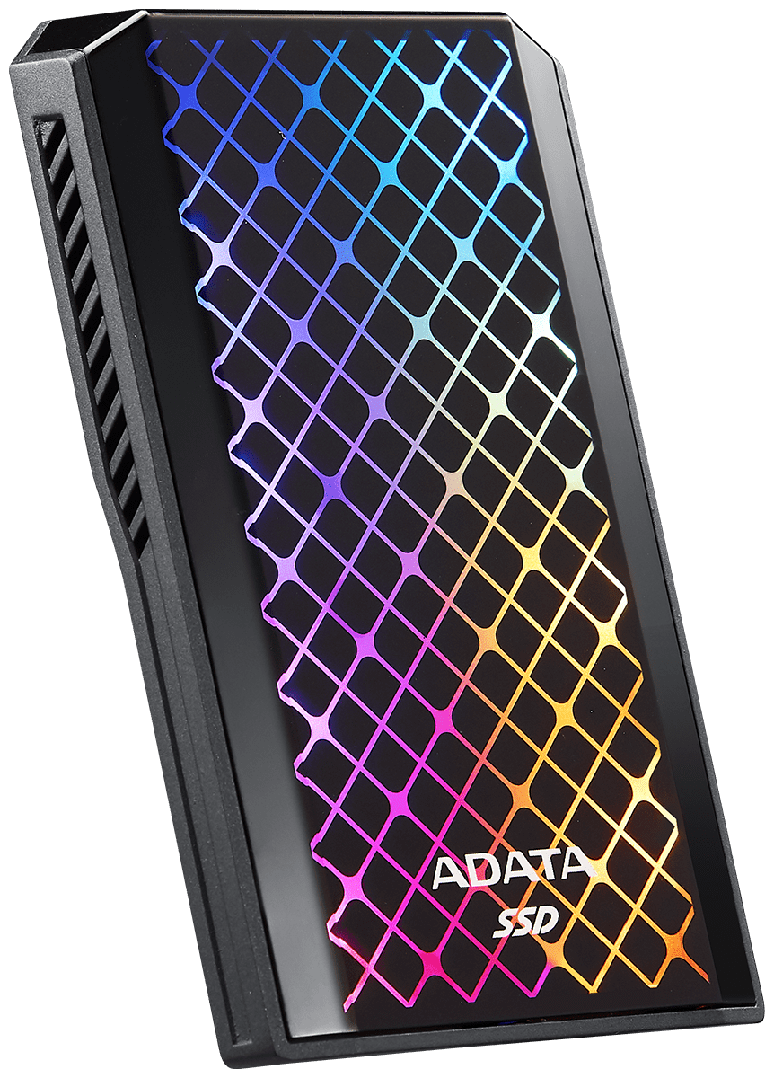 Накопитель внешний SSD 512 Гб Adata Se900g RGB (ase900g-512gu32g2-cbk) Usb-c черный . — фото 1