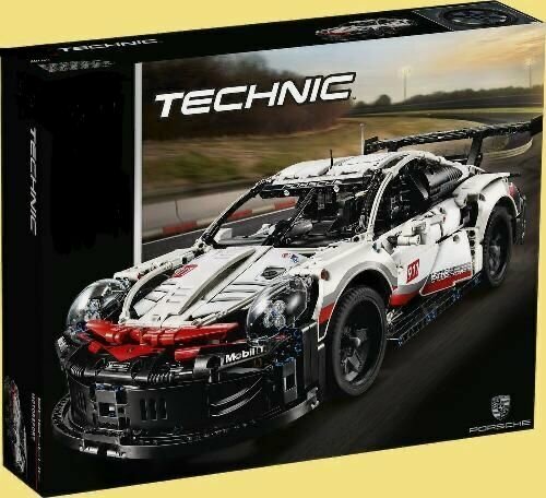 Изображение товара Конструктор Техник Porsche 911 RSR, 1593 детали, совместим с technic 42096