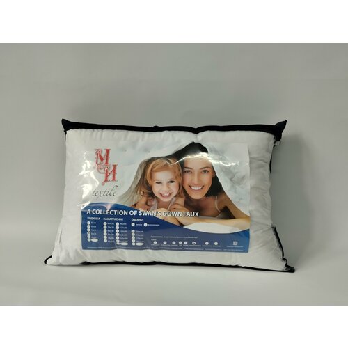 Подушка МИ 50х70 от бренда Комфорт лебяжий пух белая 766₽