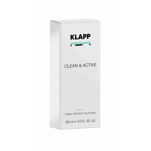 фото Тоник klapp clean&active, для всех типов кожи, без спирта, 250 мл