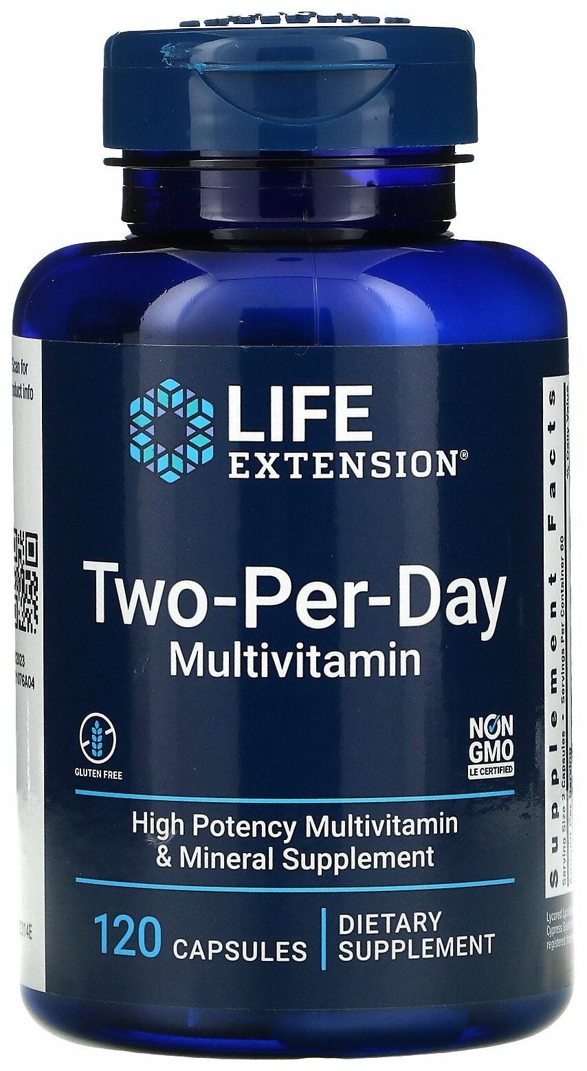 Мультивитамины Two-Per-Day витамины ту пер дэй 120 для женщин и мужчин