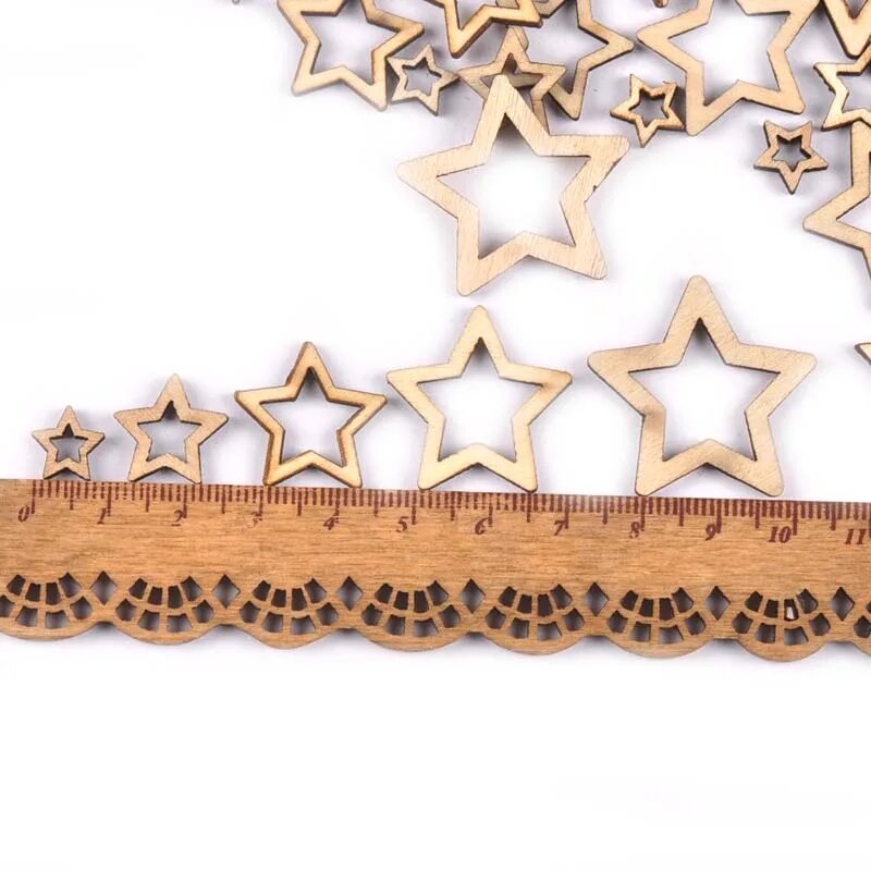 Деревянные поделки для скрапбукинга 50 шт 50Pcs-Mixed 25mm