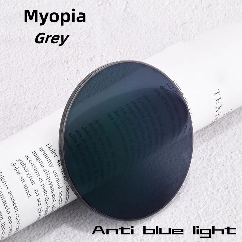 Фотохромные линзы Myopia Grey, темно-синий, 1.67