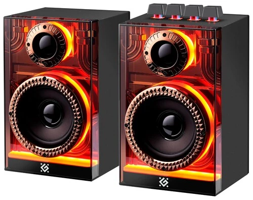 Акустическая система 2.0 DEFENDER, Futuro, 20 Вт, BT/USB/TF/AUX/2400мА*ч.