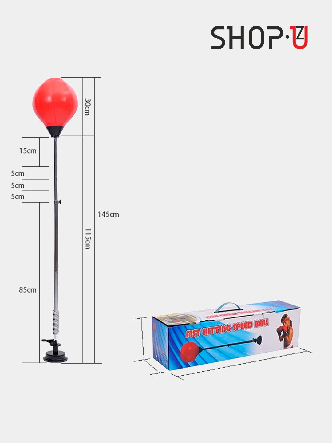 Набор для бокса "Boxing champions", груша со стойкой, с перчатками — фото 1