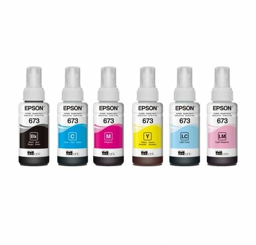 Краска для струйных цветных принтеров Epson 673 6цветов