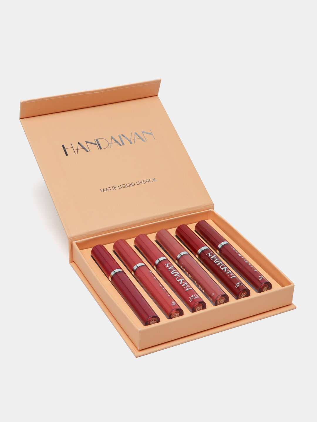 Помады для губ Handaiyan 6 в 1 – матовый финиш, насыщенные цвета, идеальный подарок — фото 1