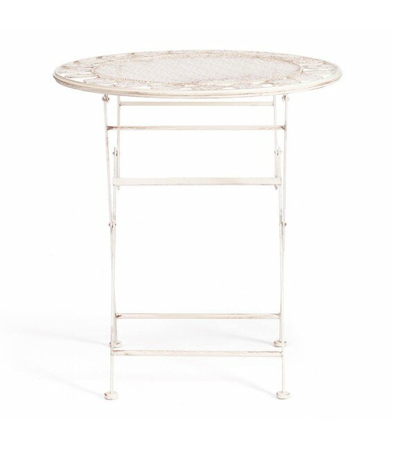 Изображение TetChair Кованый стол Patio (PL08-11139), античный белый