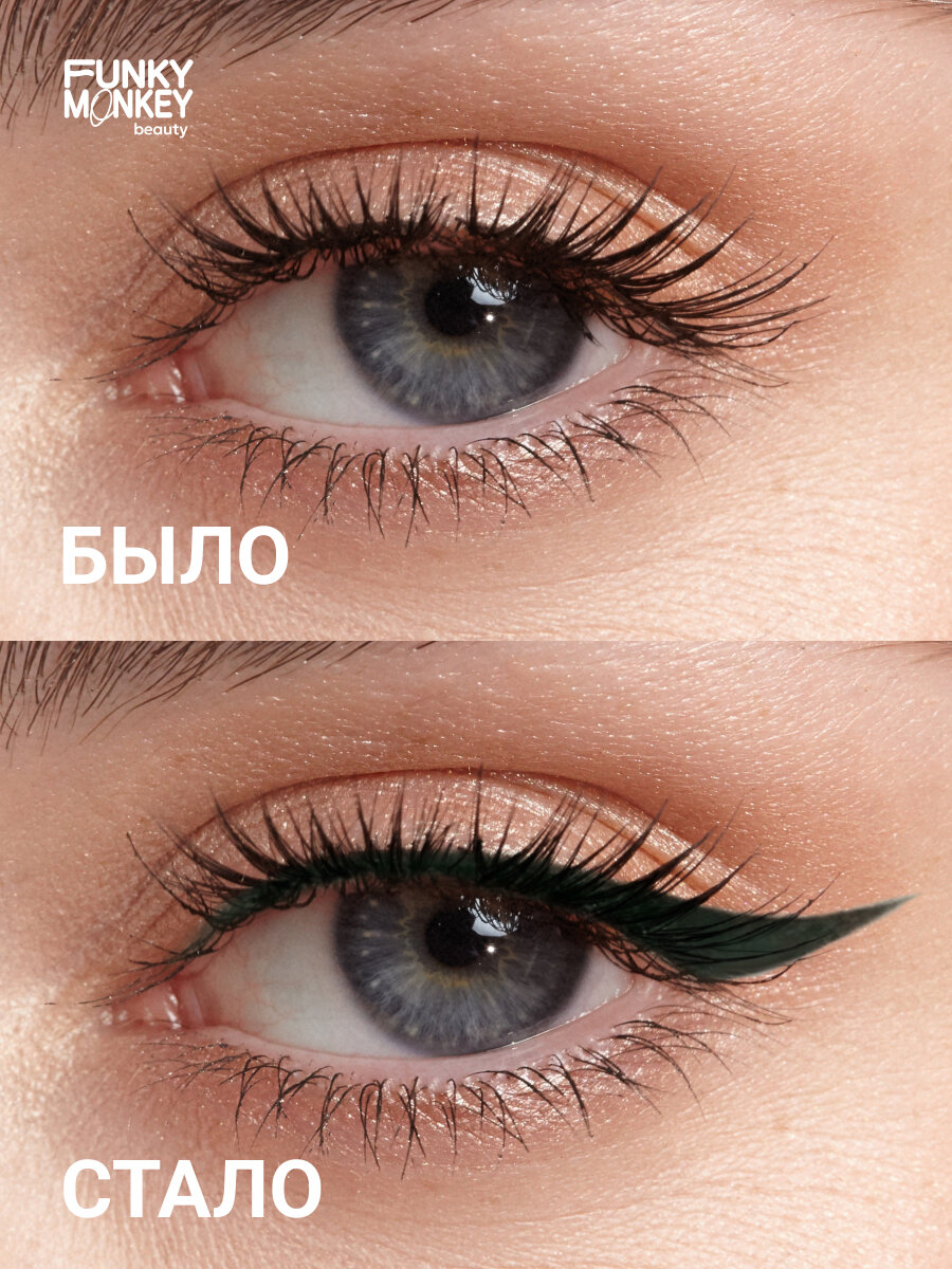 Funky Monkey Карандаш для глаз стойкий Longlasting eye pencil тон 03 зеленый — фото 1