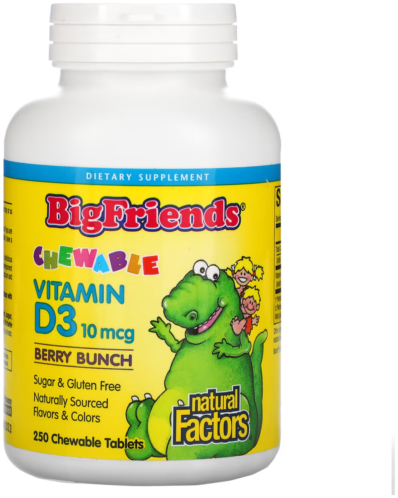 Natural Factors Big Friends Chewable Vitamin D3 таб. жев.