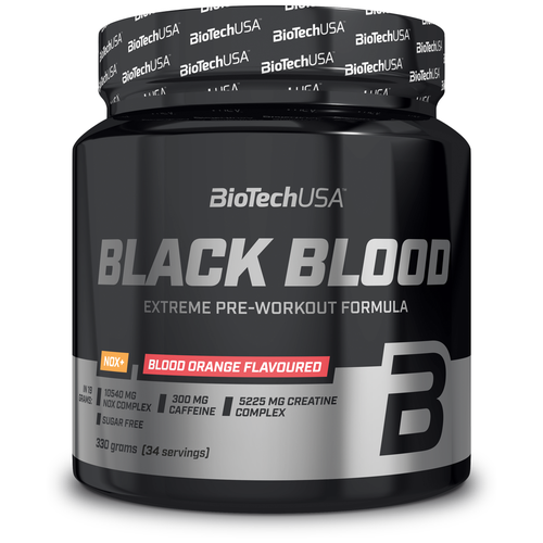 Предтенировочный комплекс BioTechUSA Black Blood NOX+ вкус кровавого апельсина, порошок, 330 г. 24 в датчик оксида азота nox 2006245 5wk96661d 5wk9 6661d датчик nox