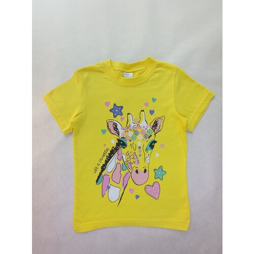 фото Футболка медвежонок мими, размер 5, желтый
