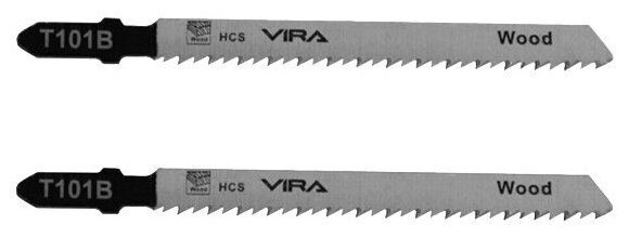 VIRA Пилка по дереву и пластику T101B (2 шт; 100х75 мм) для лобзиков Vira 552027