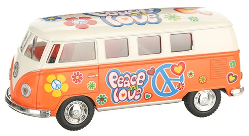 Автобус Serinity Toys 1962 Volkswagen Classical Bus (5377DFKT) 1:32, 13 см, оранжевый