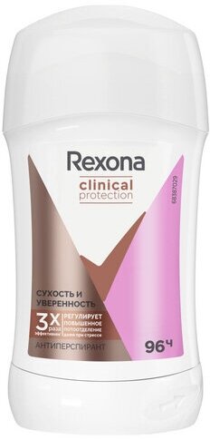 Дезодорант для тела REXONA 40мл стик мужской Сухость и Уверенность