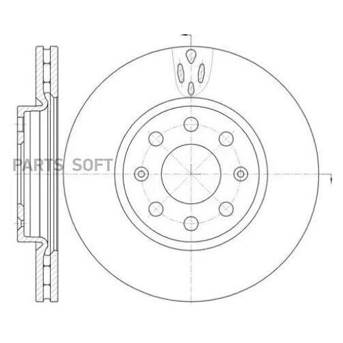 ROAD HOUSE 698110 Диск торм пер вент257x22 5 отв 2шт 16280₽