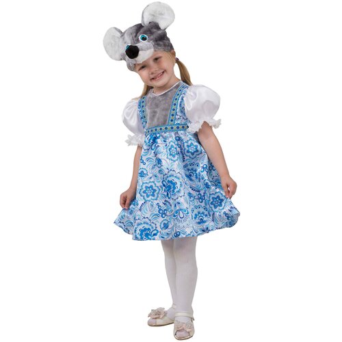 фото Костюм батик мышка варварка (5011), голубой/белый, размер 116