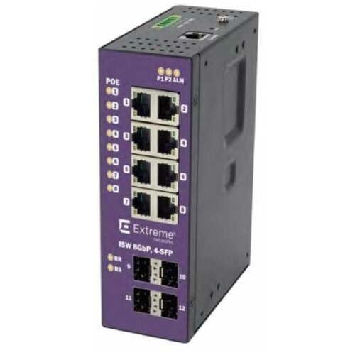 Коммутатор Extreme Networks ISW 8GBP 4-SFP 16804 8028100₽