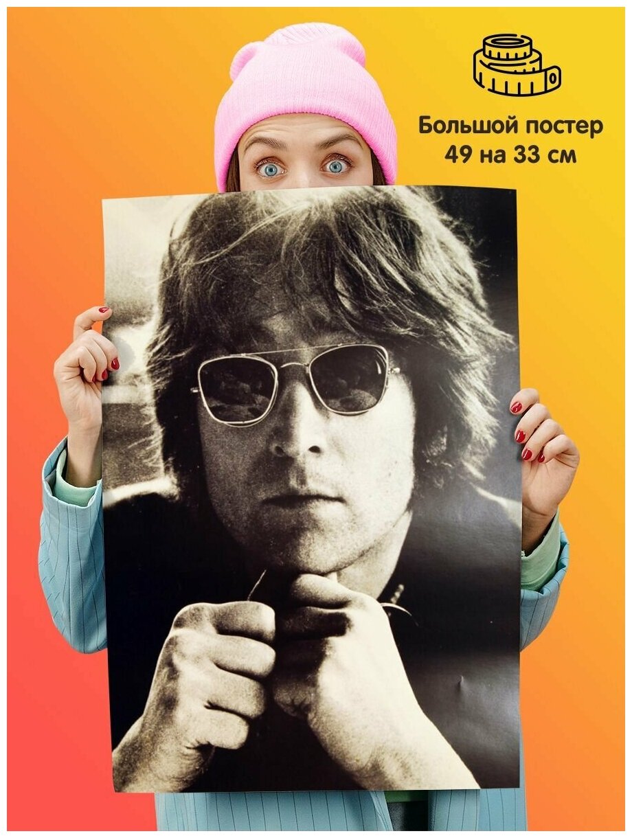 Постер плакат The Beatles Битлз Джон Леннон