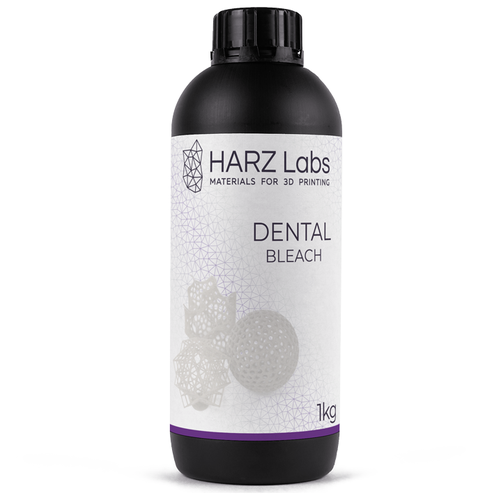 harz labs фотополимерная смола harz labs industrial flex натуральный 1000 гр HARZ Labs Фотополимерная смола HARZ Labs Dental Bleach, бесцветный (1000 гр)