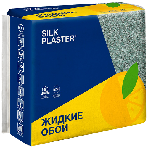 Жидкие обои SILKPLASTER SILK PLASTER Absolute А255, изумрудно-зеленые, 980 гр