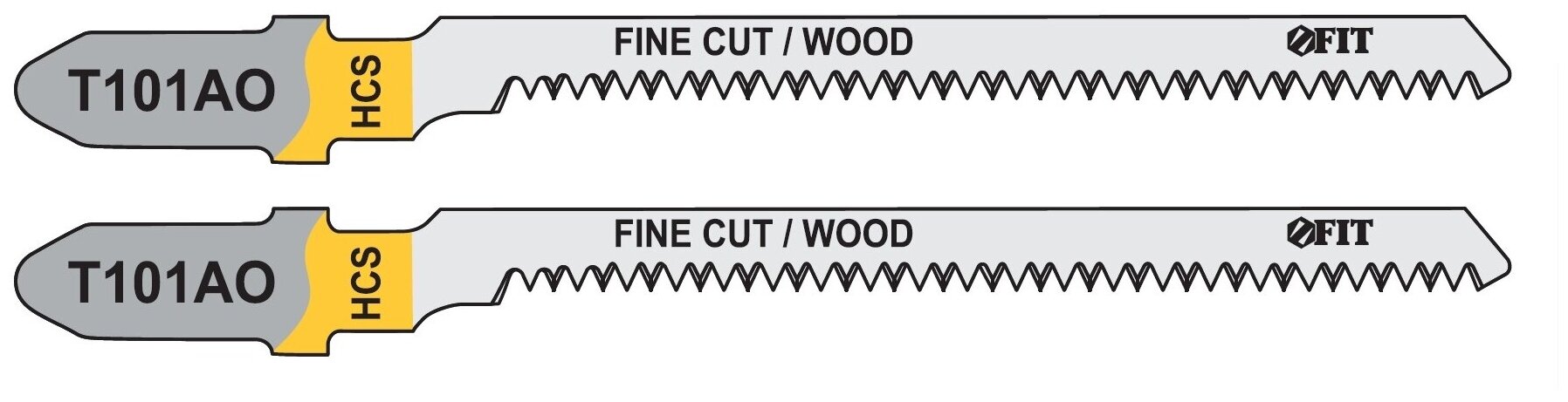 Полотно T101AO 2 шт. по дереву для электролобзика (56/82 мм) FIT HQ 40947 15099354