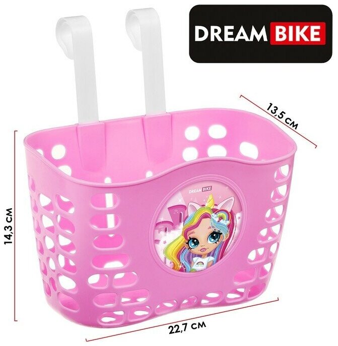 Dream Bike Корзинка детская на велосипед, цвет розовый