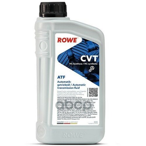 Масло Трансмиссионное Rowe 1Л Нс-Синтетика Hightec Atf Cvt (Для Вариаторов) ROWE арт. 25055-0010-99