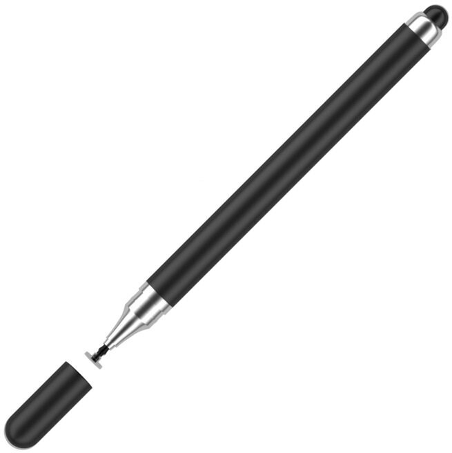 Стилус для рисования на смартфоне, планшете, универсальный, сенсорная ручка для телефона, черный — фото 1