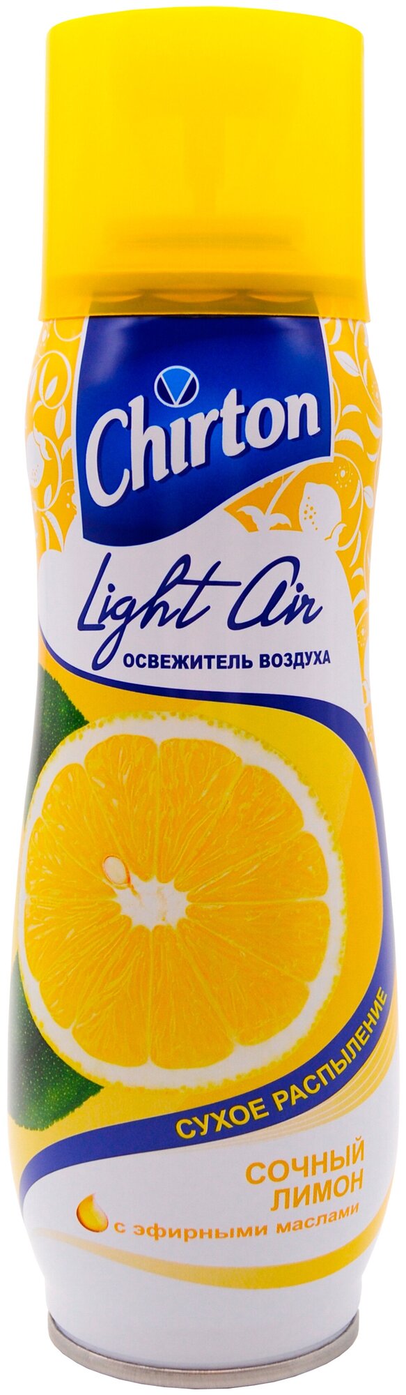 Освежитель воздуха Chirton "Сочный лимон" для дома, туалета и ванны, 300 мл