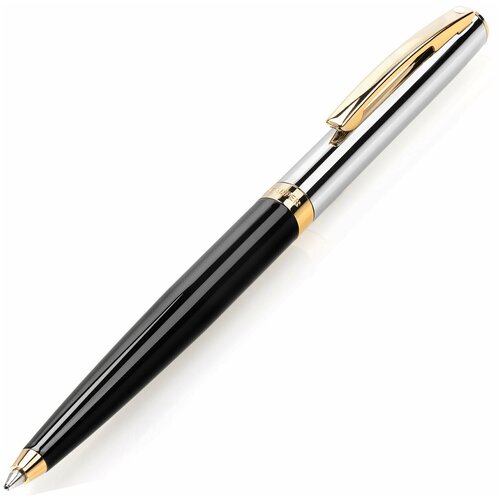 Шариковая ручка SHEAFFER Sagaris Black Barrel Chrome Cap Gold Tone Trim (SH E2947550)