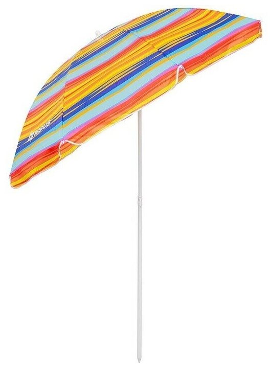 NISUS Зонт пляжный d 2м с наклоном (22/25/170Т) (N-200N-SO) NISUS (разноцветные полосы) - фотография № 2