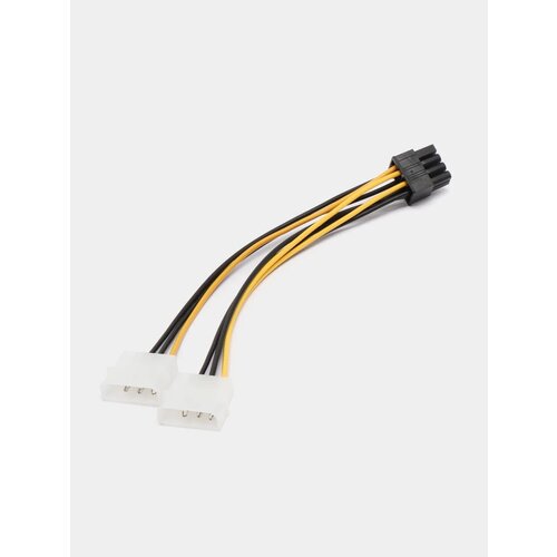 кабель питания для видеокарты 8pin molex 2x 4 pin molex Кабель питания видеокарты Molex - PCIe 8pin