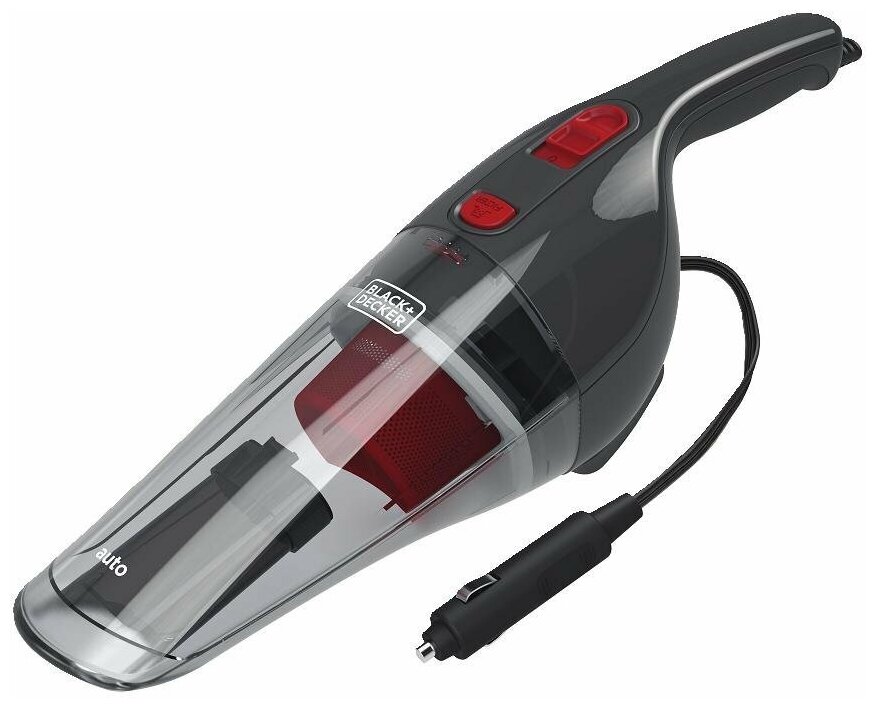 Пылесос BLACK+DECKER NV1200AV, серый/красный