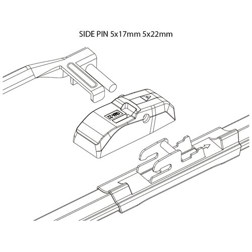 Osawa адаптеры OMA22 (SIDE PIN 5x17mm 5x22mm) 2шт.