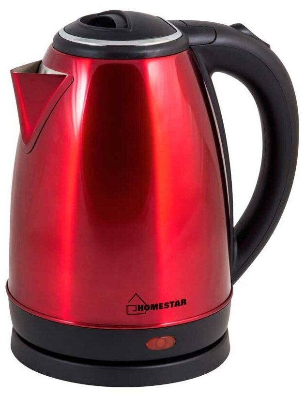 Чайник электрический HOMESTAR HS-1010, металл, 1.8 л, 1500 Вт, красный HomeStar 5365216